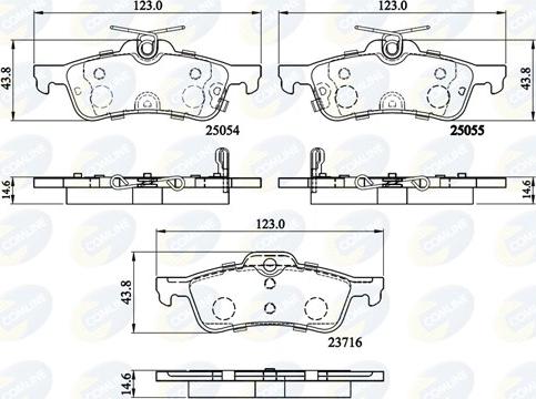 Comline CBP32204 - Гальмівні колодки, дискові гальма avtolavka.club