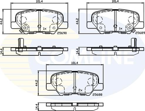 Comline CBP32238 - Гальмівні колодки, дискові гальма avtolavka.club