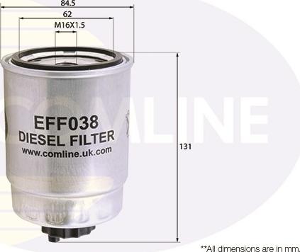 Comline EFF038 - Паливний фільтр avtolavka.club