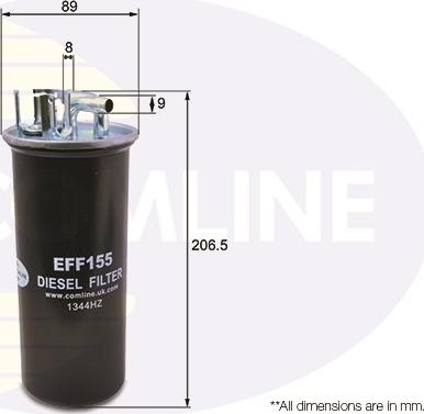 Comline EFF155 - Паливний фільтр avtolavka.club
