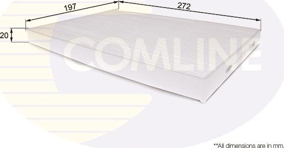 Comline EKF190 - Фільтр, повітря у внутрішній простір avtolavka.club