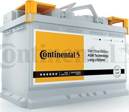 Continental 2800012017280 - Стартерна акумуляторна батарея, АКБ avtolavka.club