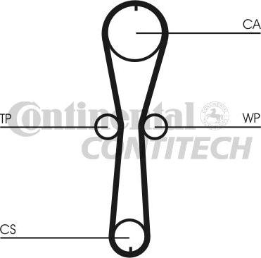 CONTINENTAL CTAM BR CT915K1 - Комплект ременя ГРМ avtolavka.club