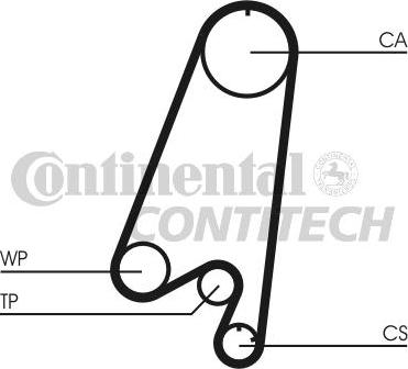 CONTINENTAL CTAM BR CT910 - Ремінь ГРМ avtolavka.club