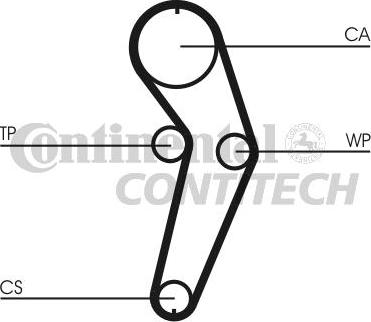 CONTINENTAL CTAM BR CT988K3 - Комплект ременя ГРМ avtolavka.club