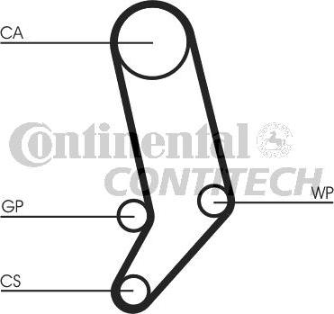 CONTINENTAL CTAM BR CT939K2 - Комплект ременя ГРМ avtolavka.club