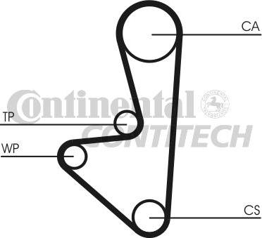 CONTINENTAL CTAM BR CT1067K1 - Комплект ременя ГРМ avtolavka.club