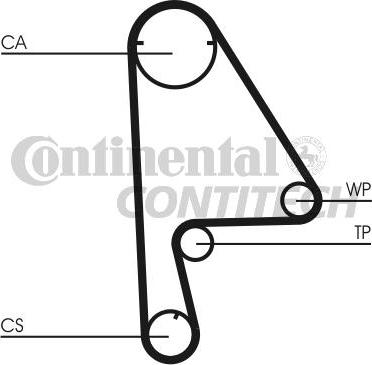 CONTINENTAL CTAM BR CT863 - Ремінь ГРМ avtolavka.club