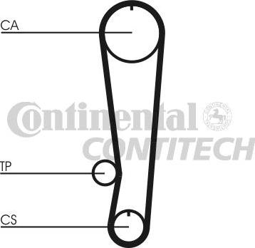 CONTINENTAL CTAM BR CT808 - Ремінь ГРМ avtolavka.club