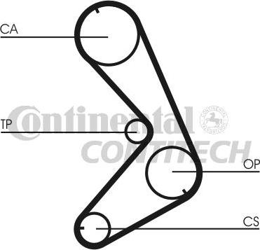 CONTINENTAL CTAM BR CT750 - Ремінь ГРМ avtolavka.club