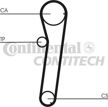 CONTINENTAL CTAM BR CT740K1 - Комплект ременя ГРМ avtolavka.club