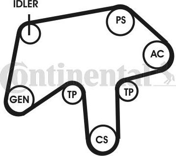 Contitech 6PK1760D1 - Поликлиновий ремінний комплект avtolavka.club