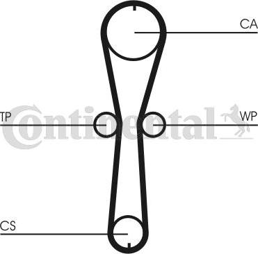 Contitech CT915WP3 - Водяний насос + комплект зубчатого ременя avtolavka.club