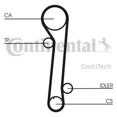 Continental CT937 - Ремінь ГРМ avtolavka.club