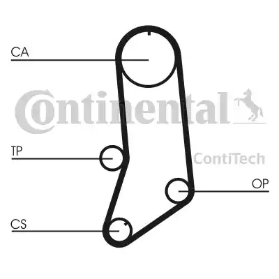 Continental CT594K3 - Комплект ременя ГРМ avtolavka.club