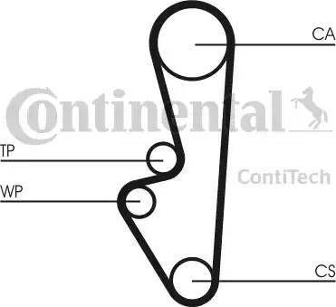 Continental CT548 - Ремінь ГРМ avtolavka.club