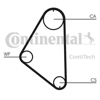 Continental CT558 - Ремінь ГРМ avtolavka.club