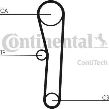 Continental CT 505 - Ремінь ГРМ avtolavka.club