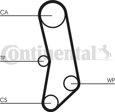 Contitech CT503WP1 - Водяний насос + комплект зубчатого ременя avtolavka.club