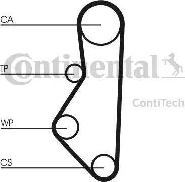 Continental CT585 - Ремінь ГРМ avtolavka.club