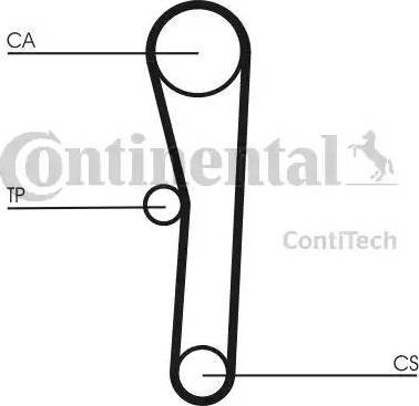 Continental CT536 - Ремінь ГРМ avtolavka.club