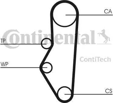 Continental CT525K1 - Комплект ременя ГРМ avtolavka.club