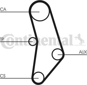 Contitech CT 520 - Ремінь ГРМ avtolavka.club