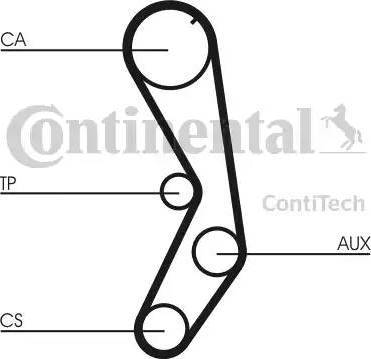 Continental CT605K1 - Комплект ременя ГРМ avtolavka.club