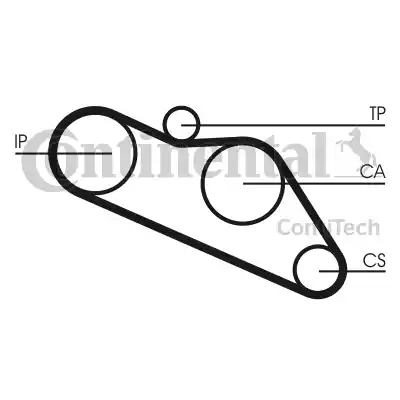 Continental CT612 - Ремінь ГРМ avtolavka.club