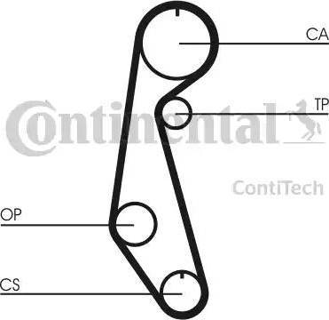 Continental CT679 - Ремінь ГРМ avtolavka.club