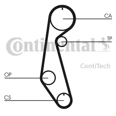 Continental CT679 - Ремінь ГРМ avtolavka.club