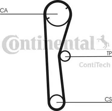 Continental CT674 - Ремінь ГРМ avtolavka.club