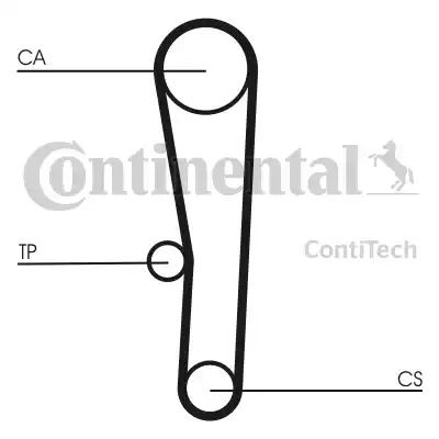 Continental CT1062 - Ремінь ГРМ avtolavka.club