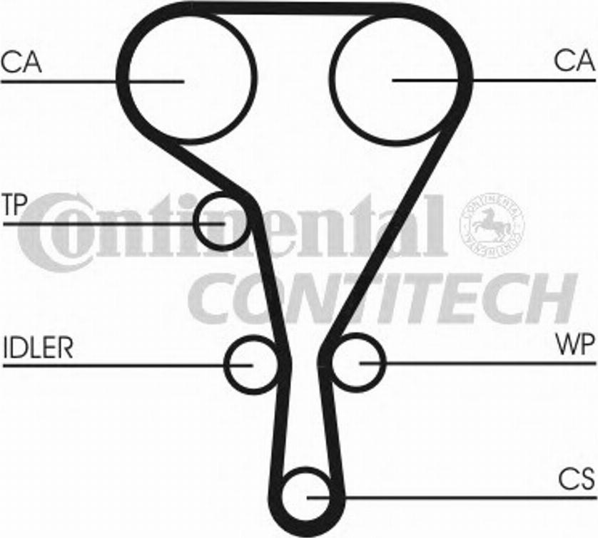 Contitech CT1130WP1 - --- avtolavka.club