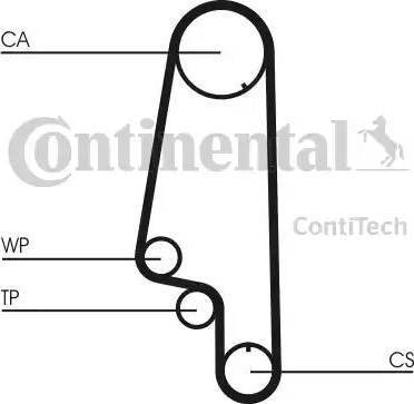 Continental CT845WP1 - Водяний насос + комплект зубчатого ременя avtolavka.club