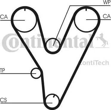 Continental CT805 - Ремінь ГРМ avtolavka.club