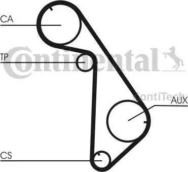 Continental CT825K1 - Комплект ременя ГРМ avtolavka.club