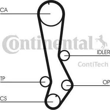 Continental CT876 - Ремінь ГРМ avtolavka.club