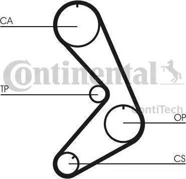 Continental CT749 - Ремінь ГРМ avtolavka.club