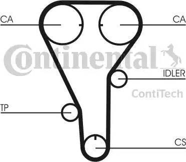 Continental CT787 - Ремінь ГРМ avtolavka.club