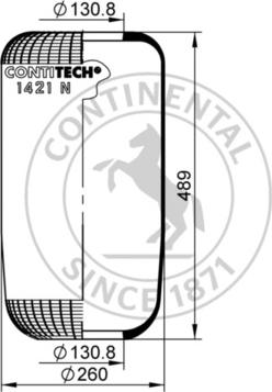 Contitech AIR Spring 1421 N - Кожух пневматичної ресори avtolavka.club