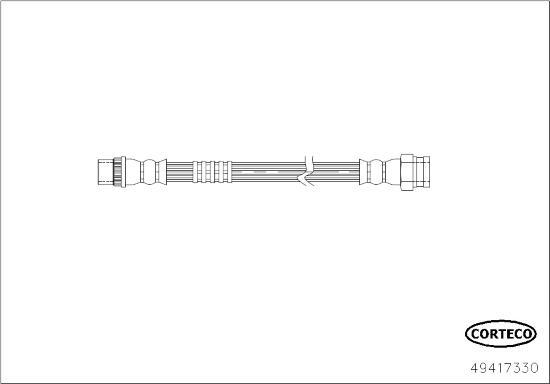 Corteco 49417330 - Гальмівний шланг avtolavka.club