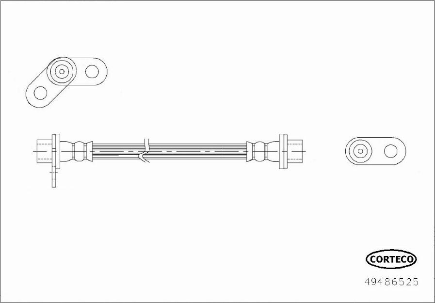 Corteco 49486525 - Гальмівний шланг avtolavka.club