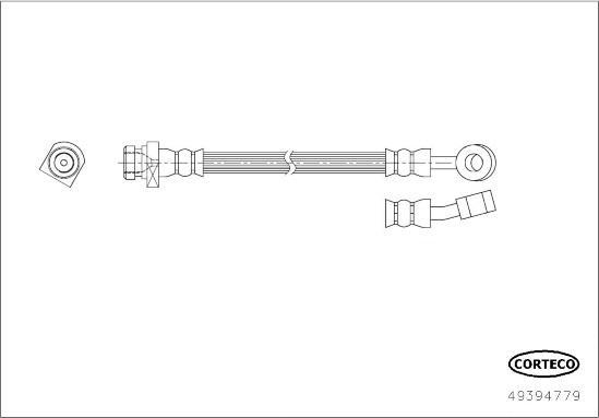 Corteco 49394779 - Гальмівний шланг avtolavka.club