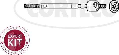 Corteco 49396859 - Осьовий шарнір, рульова тяга avtolavka.club