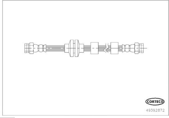 Corteco 49392872 - Гальмівний шланг avtolavka.club