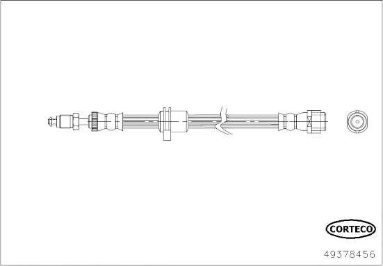 Corteco 49378456 - Гальмівний шланг avtolavka.club