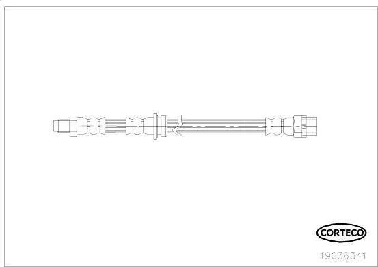Corteco 19036341 - Гальмівний шланг avtolavka.club
