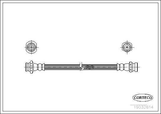 Corteco 19032614 - Гальмівний шланг avtolavka.club