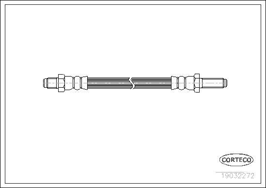 Corteco 19032272 - Гальмівний шланг avtolavka.club